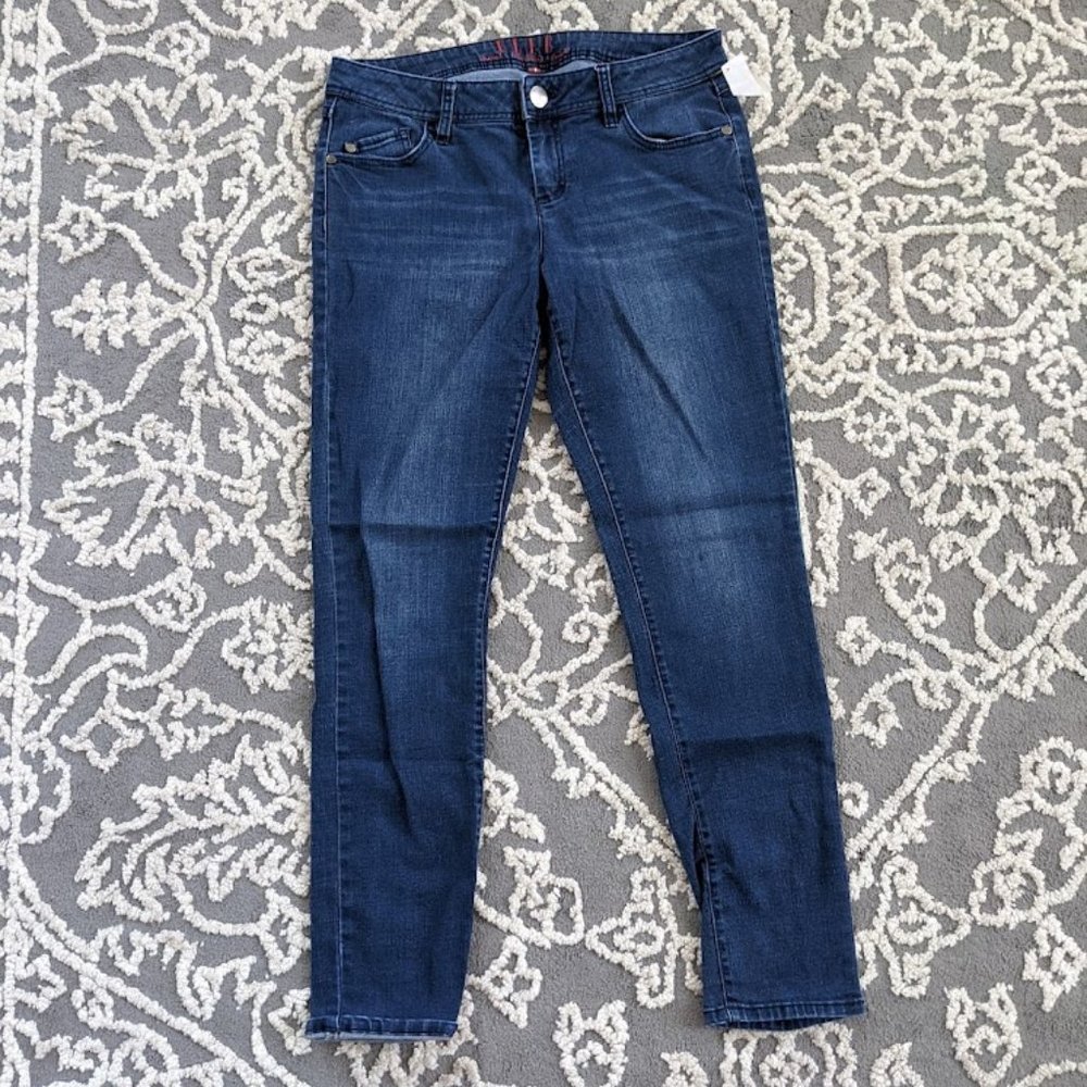 Elle Slim Medium to Dark Wash Jeans, 8